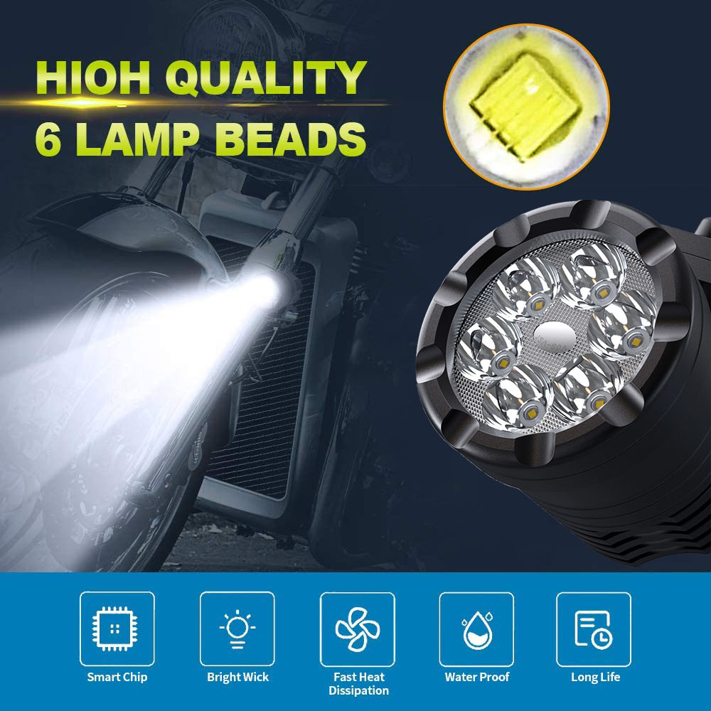 NLpearl 60 واط دراجة نارية LED - مراجعة Universal Motorcycle Led Headlight Projector وسعره