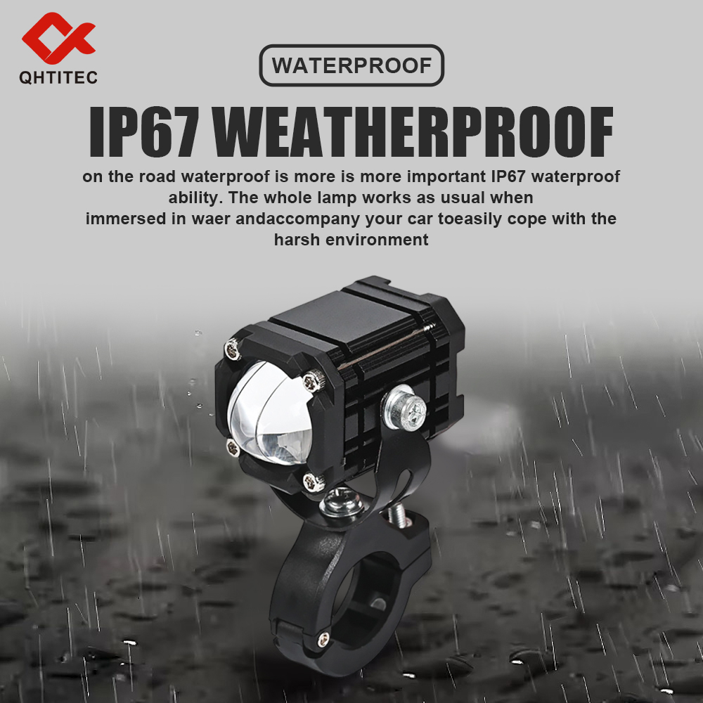 ضوء LED إضافي للدراجات النارية - مراجعة Universal Motorcycle Led Headlight Projector وسعره