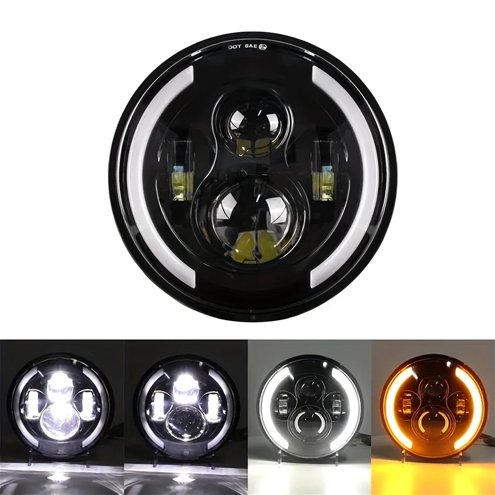 مصباح أمامي LED من TCYATO بقوة - مراجعة Universal Motorcycle Led Headlight Projector وسعره